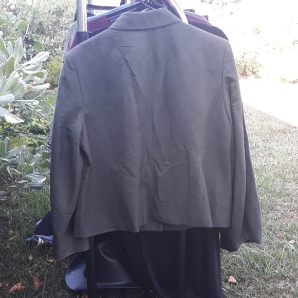 Evan Picone Petite Green military Blazer 4p - Picture 4 of 4